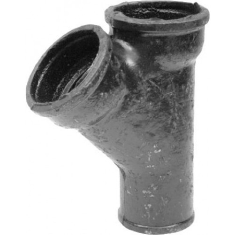 Тройник чугун канализационный Ду 150х150х45гр б/н косой ГОСТ 6942-98, DN 150